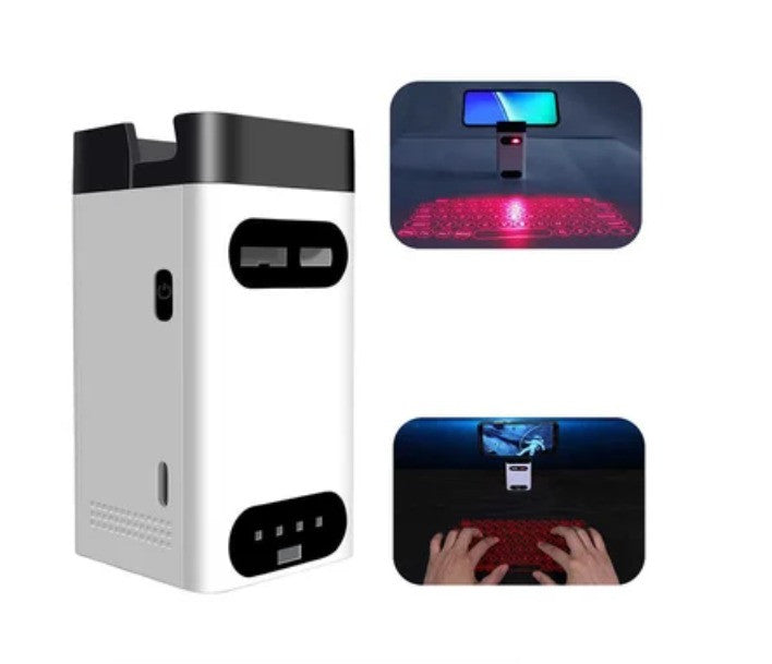 Proyector Teclado Láser KB630-M1 Bluetooth – Blanco