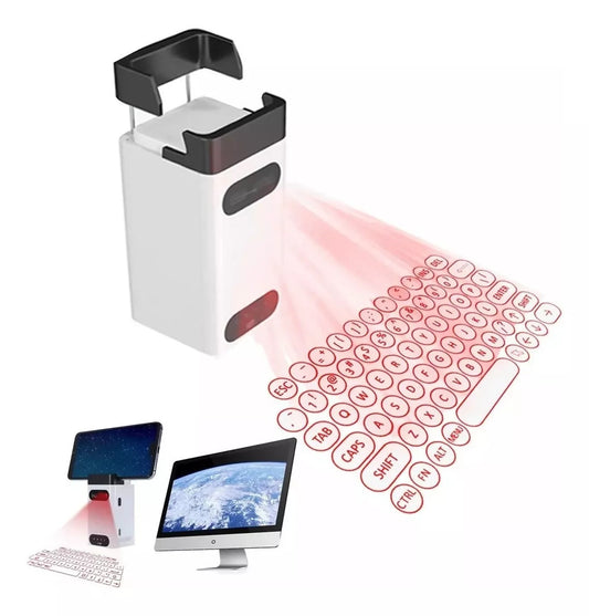 KB630-M1 Bluetooth Laser Keyboard Projector – White