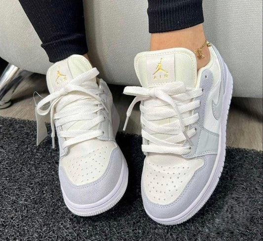Nike Air Jordan 1 Low White Grey Women