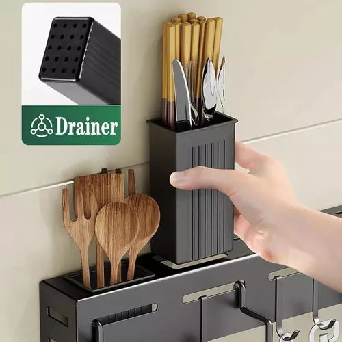 Organizador de Utensilios de Cocina de Pared 60cm
