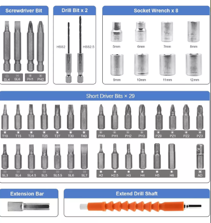 Rechargeable Electric Screwdriver | Portable, Powerful, and Multifunctional