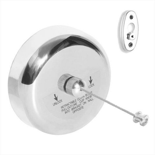 Retractable Stainless Steel Clothesline | Space-Saving and Holds up to 10 kg
