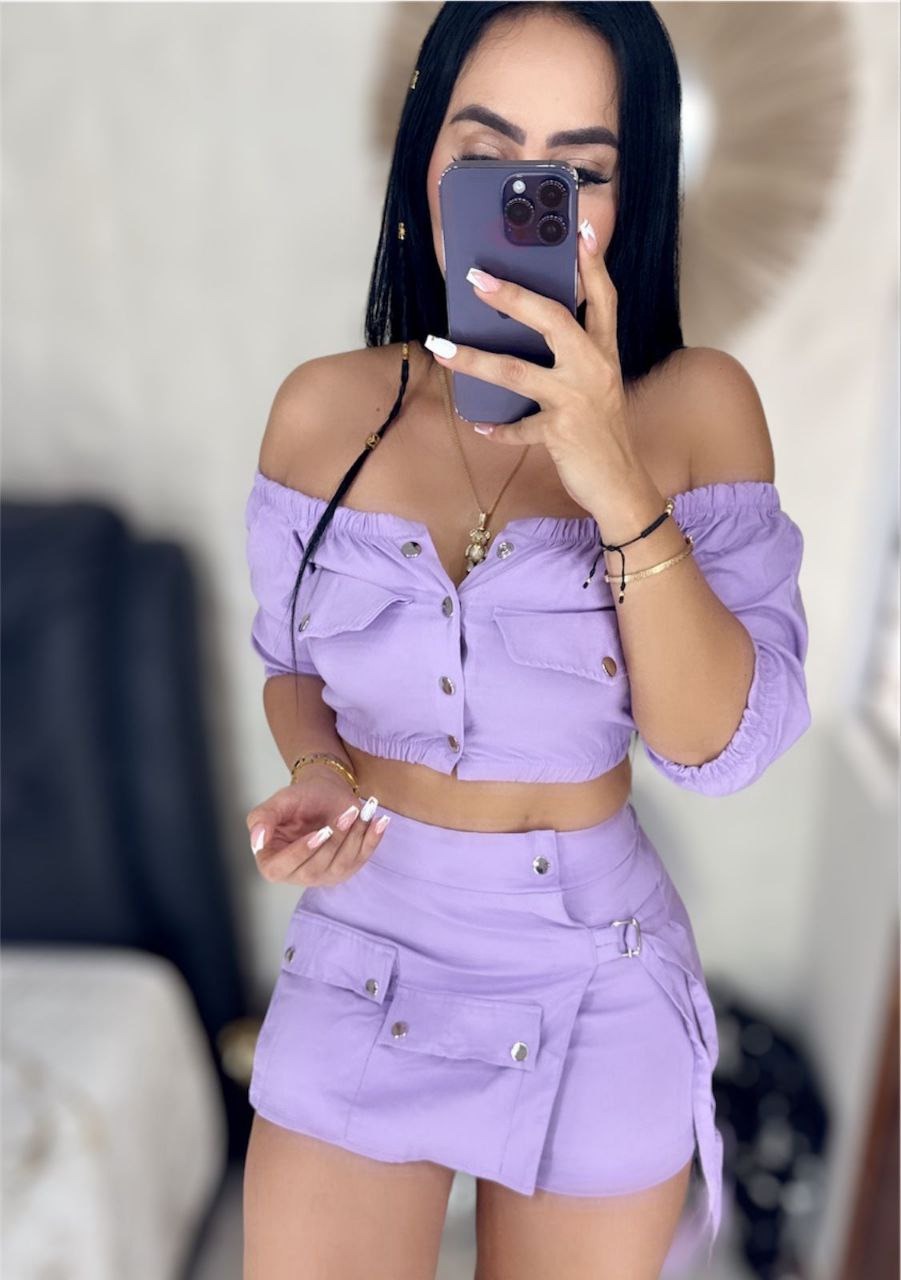 Conjunto Falda Short Tipo Bandeja para Mujer | Moda Femenina, Cómoda y Moderna 2025