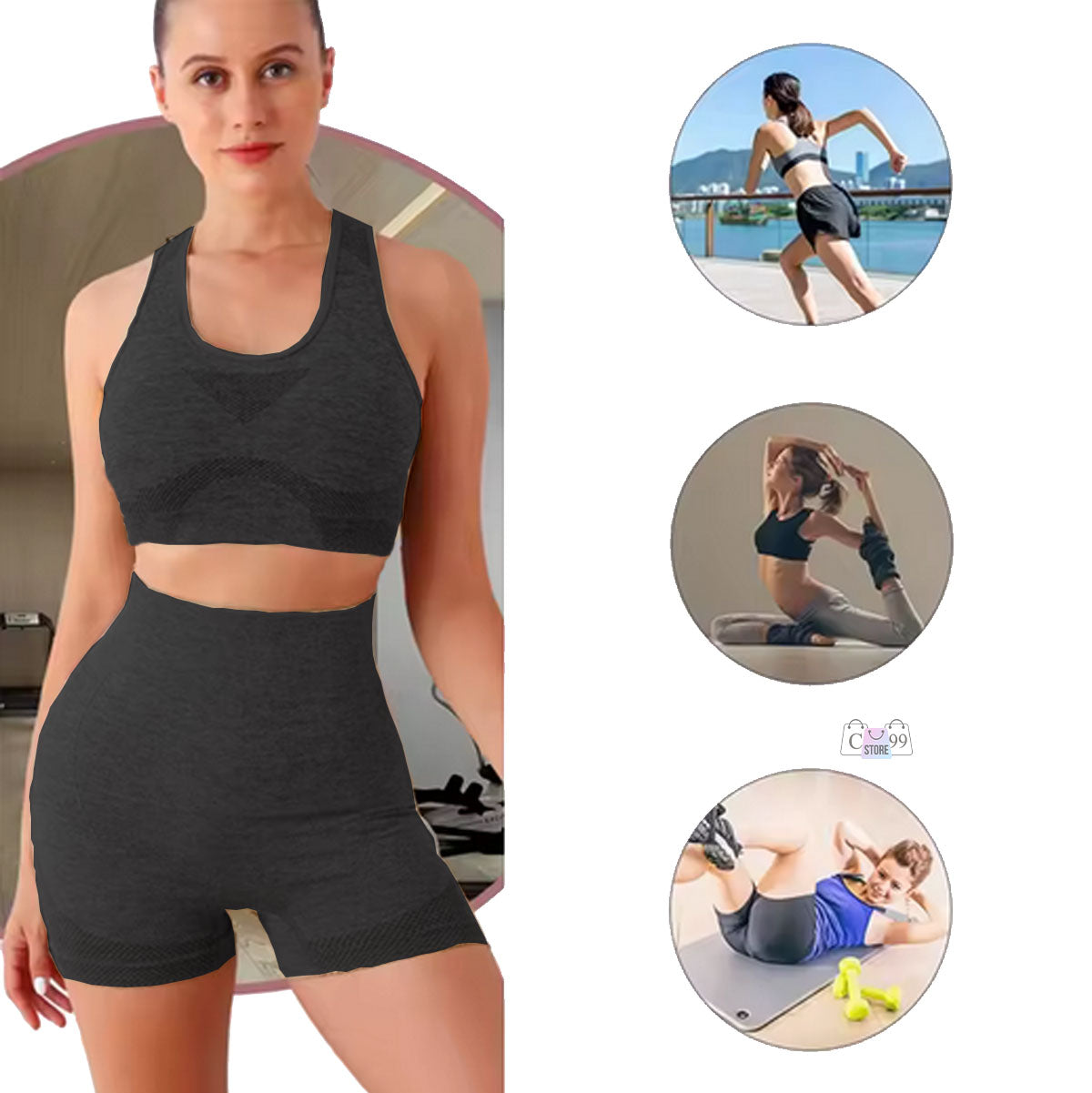 Sports Set Short and Crop Top