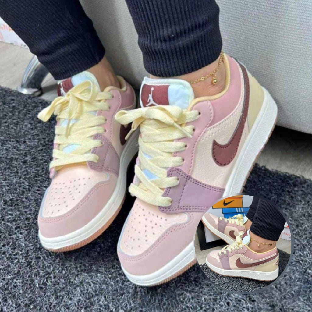 Nike Air Jordan 1 Low Blanco Gris Mujer