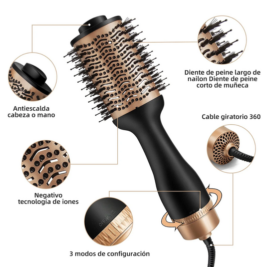 3-in-1 Keratin Hair Dryer Brush | Professional Volume, Smoothness, and Shine