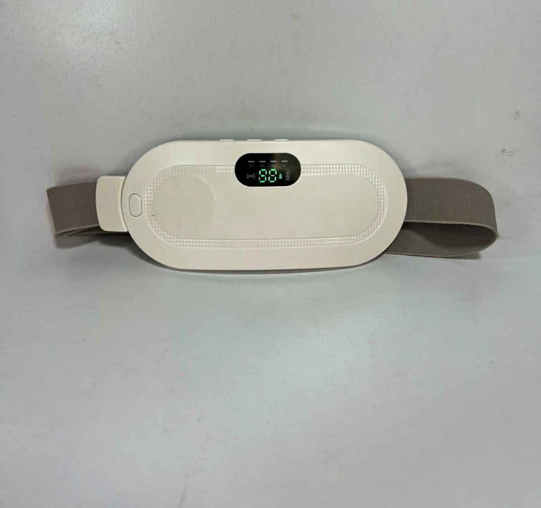 Cinturón Térmico para Cólicos con Masaje y Pantalla Digital – USB, 3 Niveles de Calor